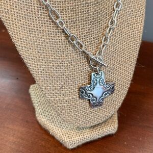 Silpada Virtuosity Sterling Silver Cross Necklace